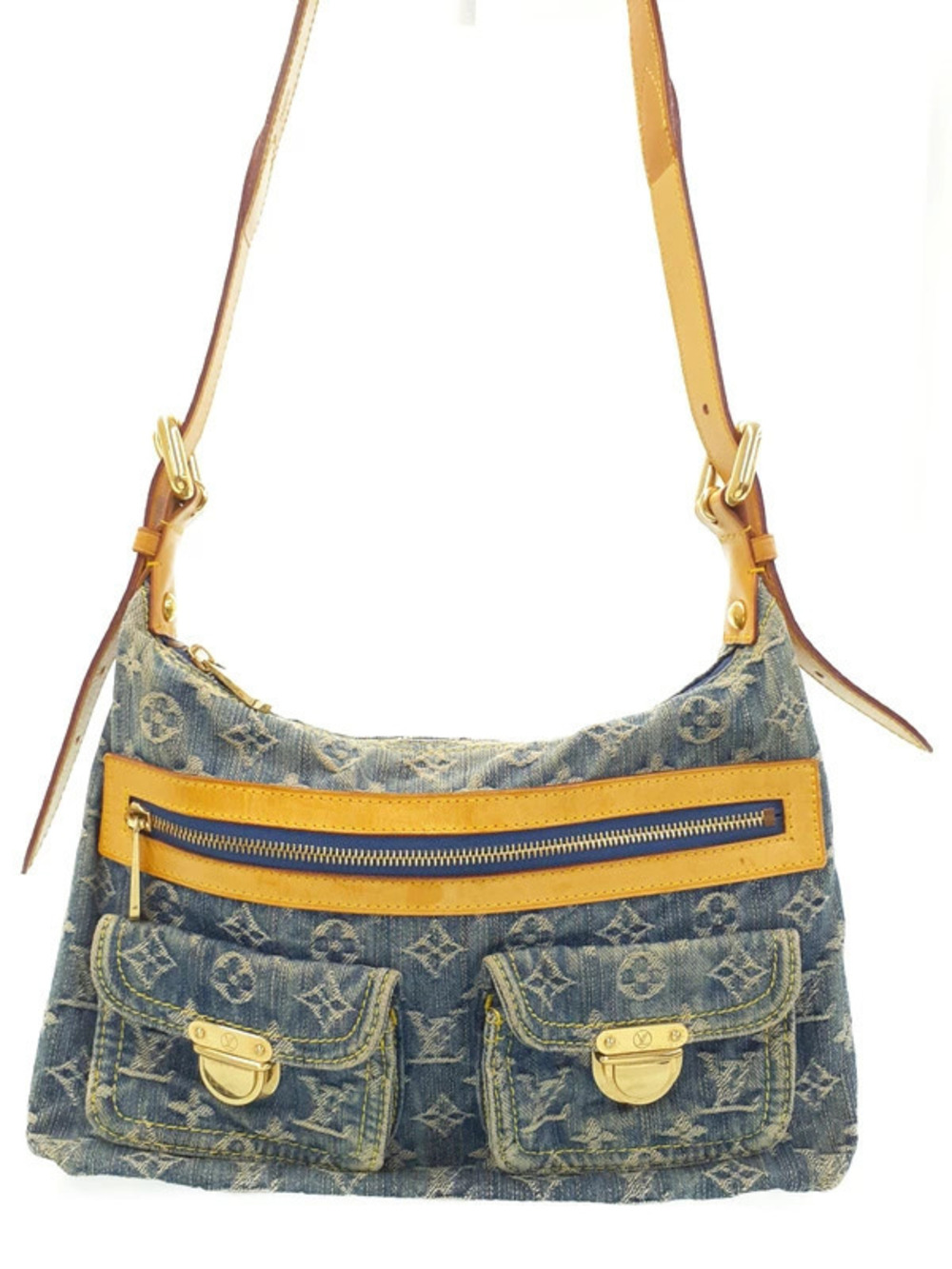 Louis Vuitton Monogram Denim Baggy Shoulder Bag